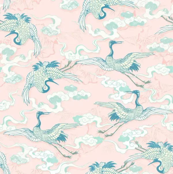 Yuki Osada, Floating Dreamy Cranes Wallpaper