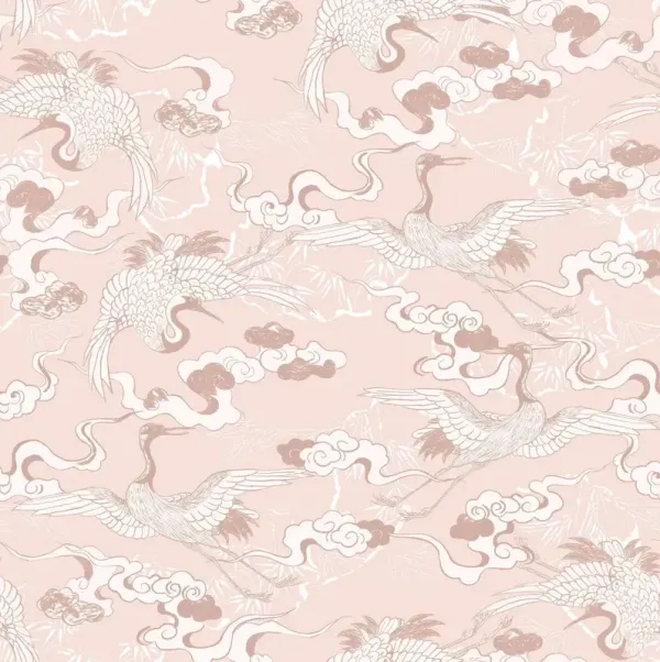 Yuki Osada, Floating Dreamy Cranes Wallpaper