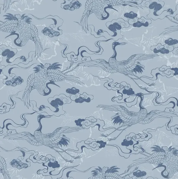 Yuki Osada, Floating Dreamy Cranes Wallpaper
