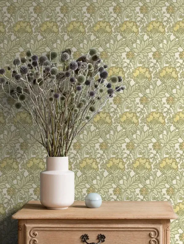 Yuki Osada, Peonies and Vine Wallpaper