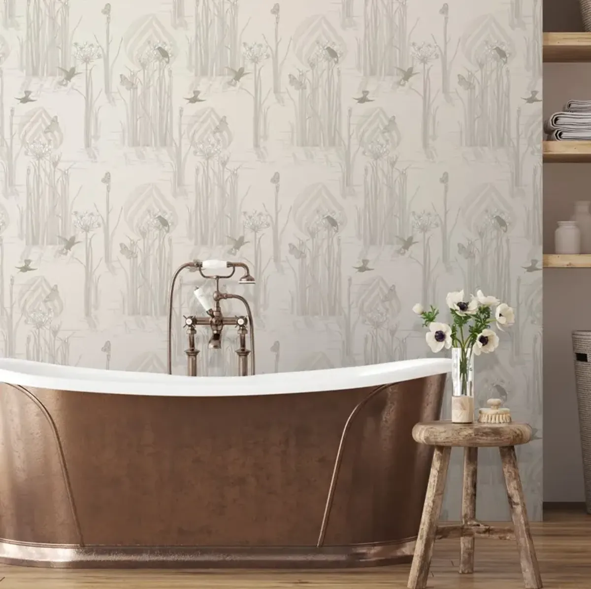 Yuki Osada, Reed Plants in Water Wallpaper