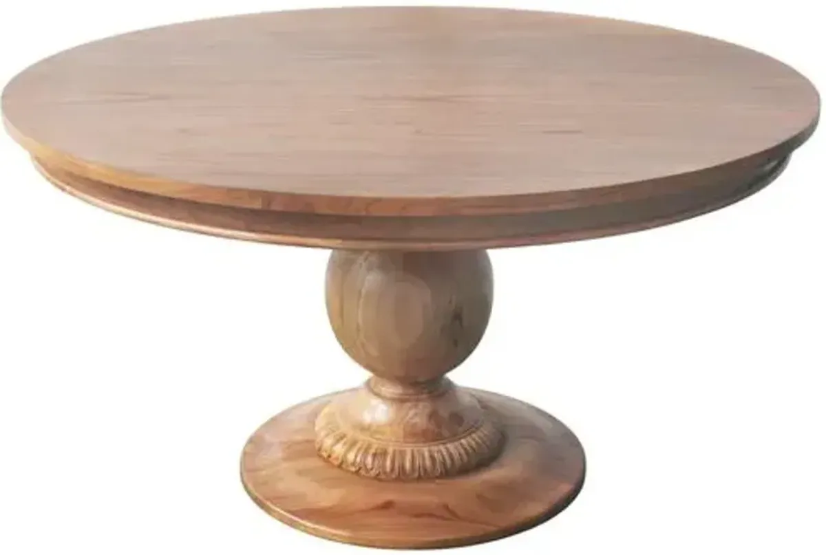 Charlotte Round Pedestal Dining Table - Ave Home