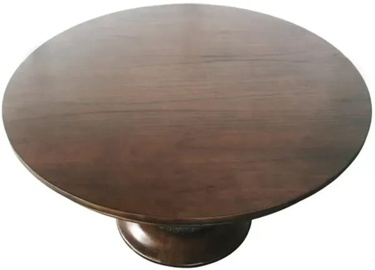 Charlotte Round Pedestal Dining Table - Ave Home