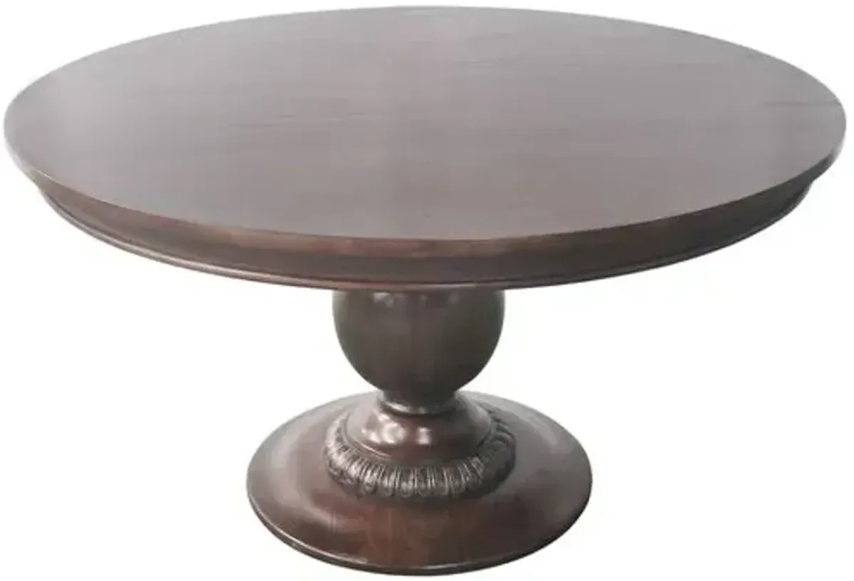Charlotte Round Pedestal Dining Table - Ave Home