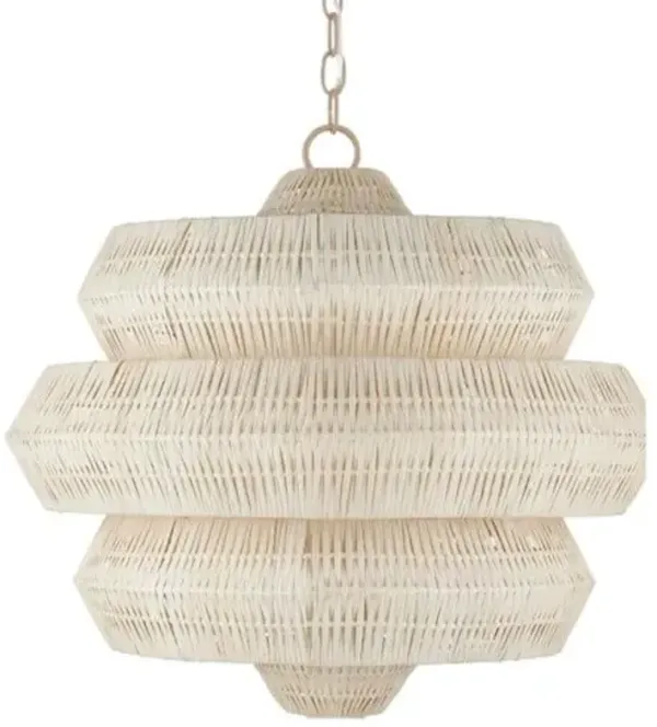 Antibes Rattan Chandelier - Currey & Company - Natural