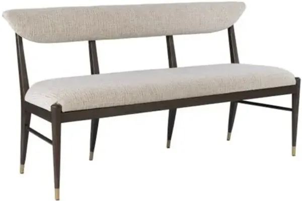 Arlan Performance Fabric Coffee Bench - Busio Desert - Currey & Company - Brown