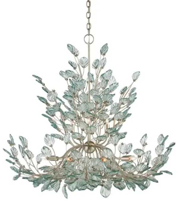 Baobab 1-Tier Glass Chandelier, Blue
