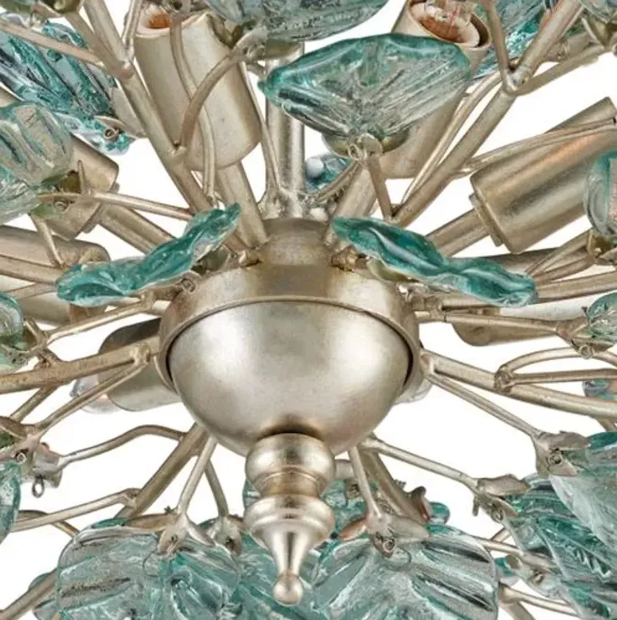 Baobab 2-Tier Glass Chandelier - Blue