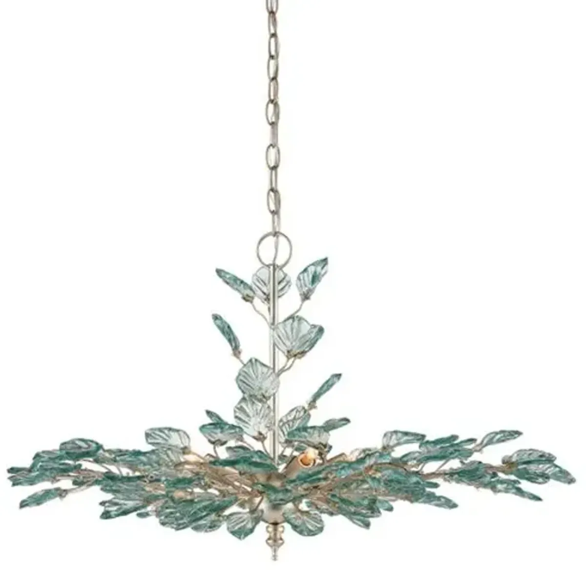 Baobab 2-Tier Glass Chandelier - Blue