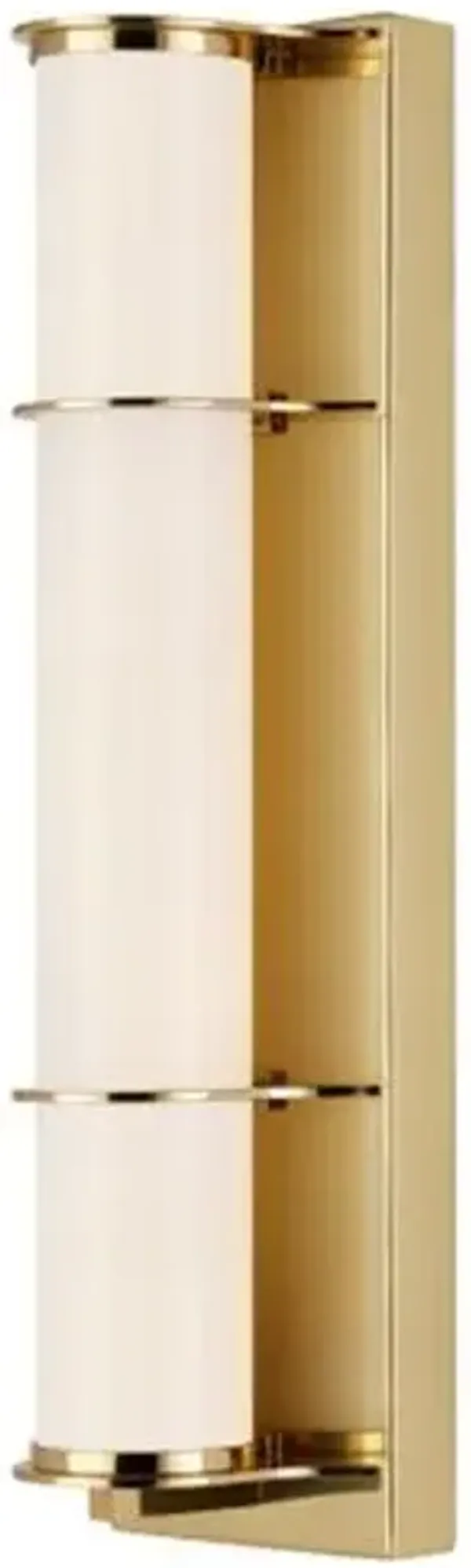 Blaine Bath Wall Sconce - Polished Brass - Currey & Company