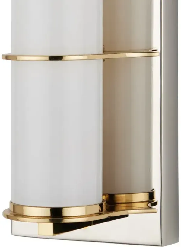Blaine Brass Bath Wall Sconce - Currey & Company - Silver