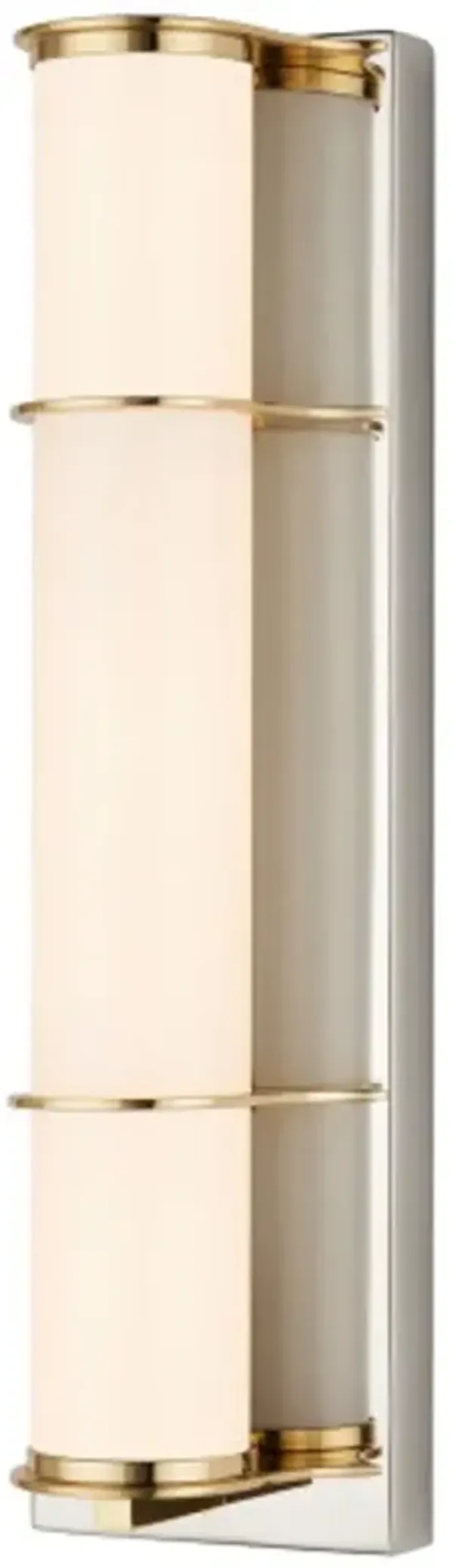 Blaine Brass Bath Wall Sconce - Currey & Company - Silver