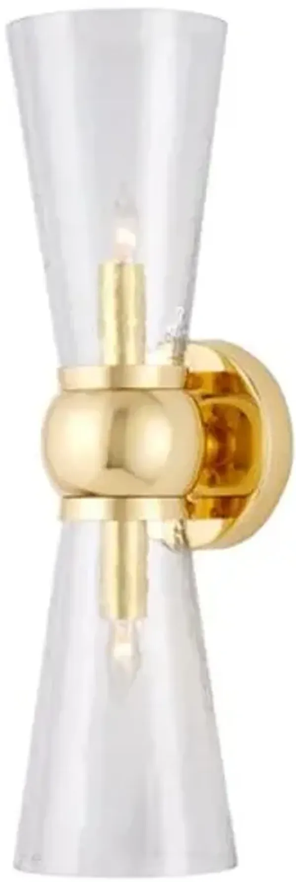 Byford Bath Wall Sconce - Currey & Company - Gold