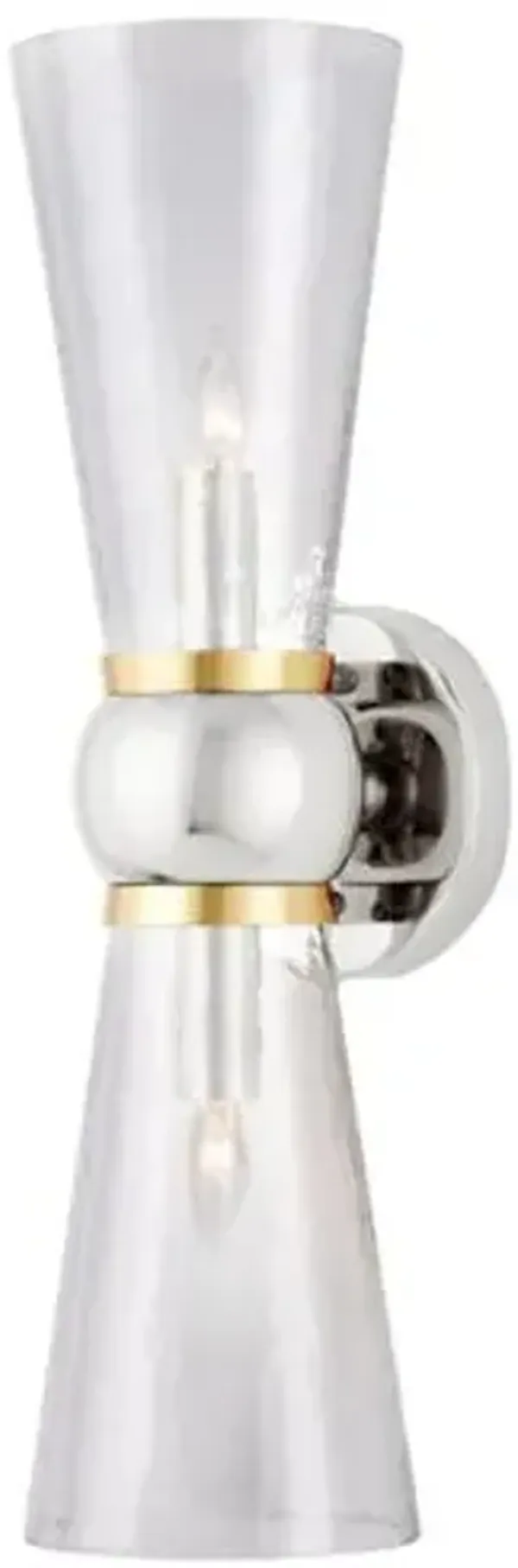 Byford Bath Wall Sconce - Currey & Company - Silver