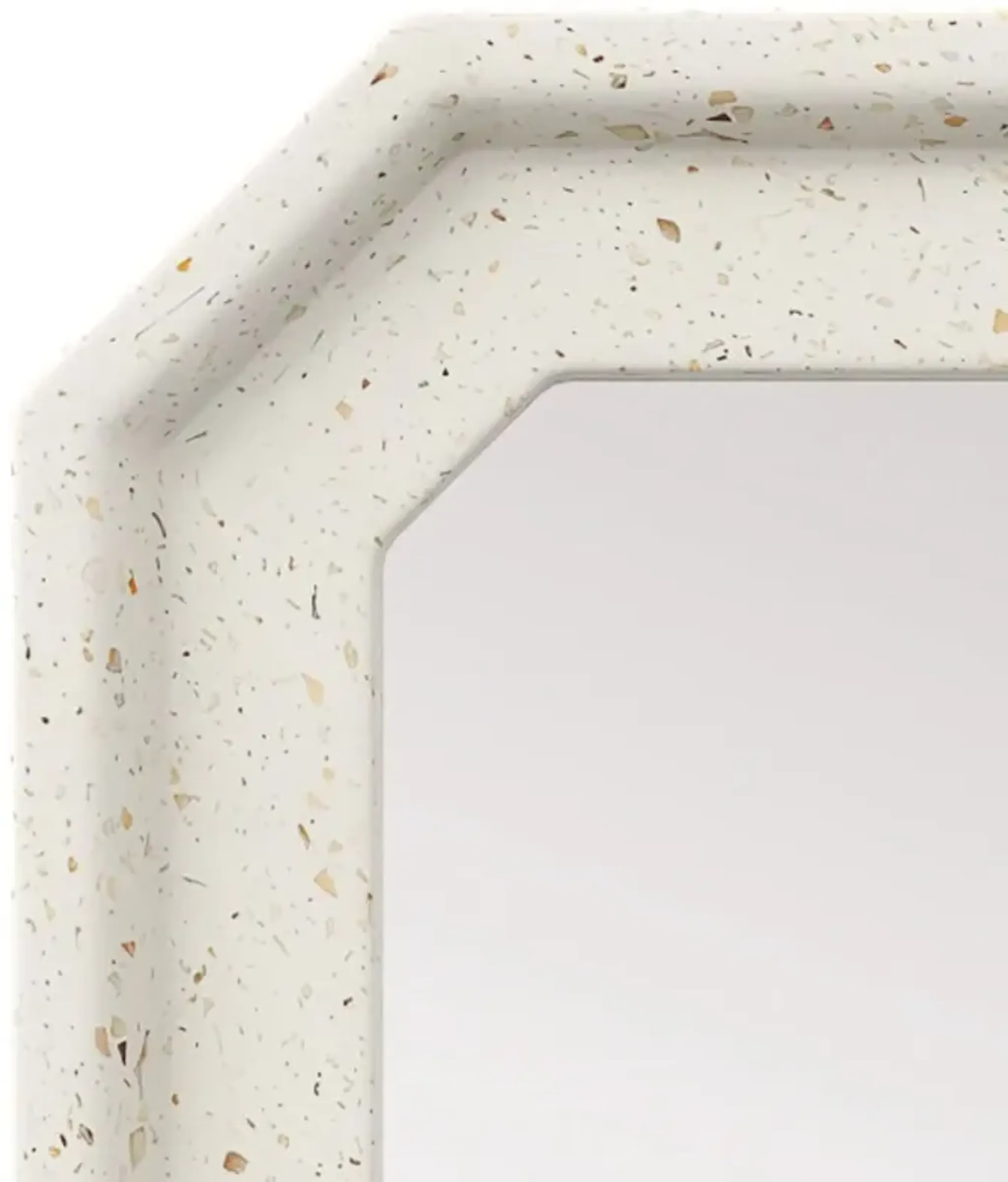Carson Speckled Wall Mirror Ivory Terrazzo Currey And Company One Kings ...
