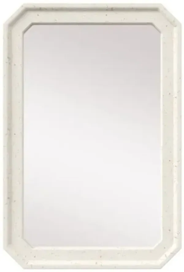 Carson Speckled Wall Mirror - Ivory Terrazzo - Currey & Company