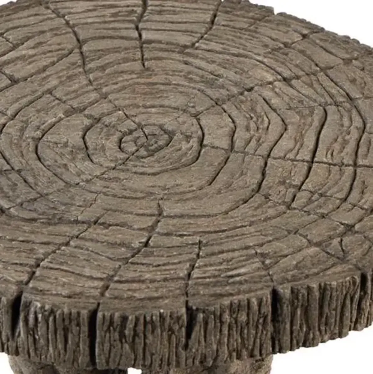 Dunmore Outdoor Concrete Accent Table - Brown - Currey & Company - 22.5Hx16Wx16D in