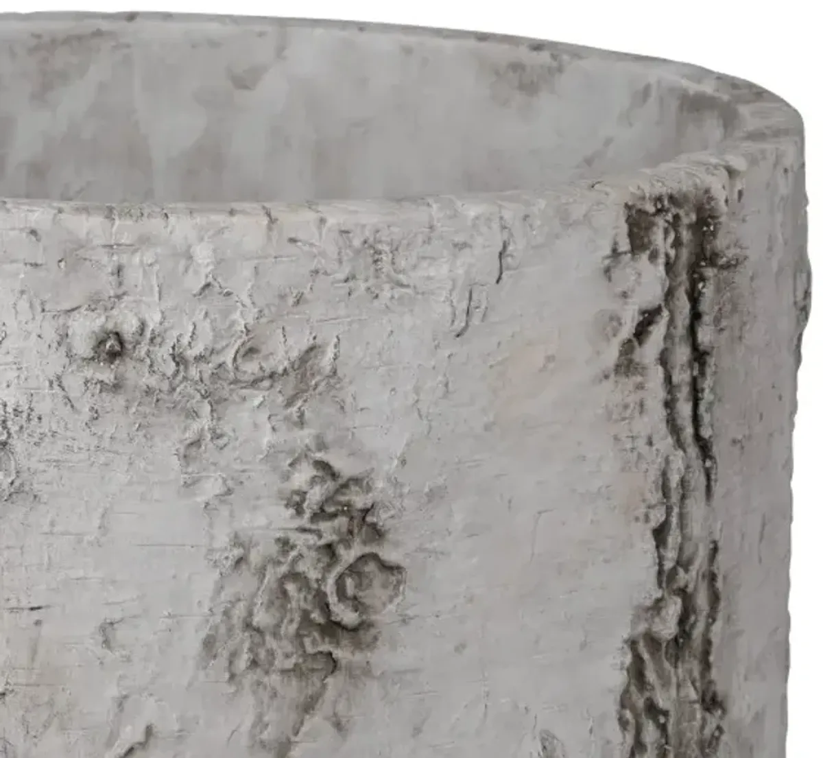 Faux Birch Planter, Gray