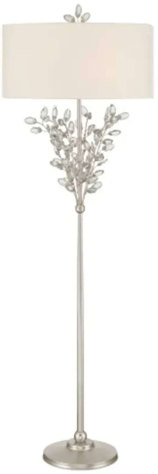 Forget Me Not Crystal Floor Lamp - Currey & Company