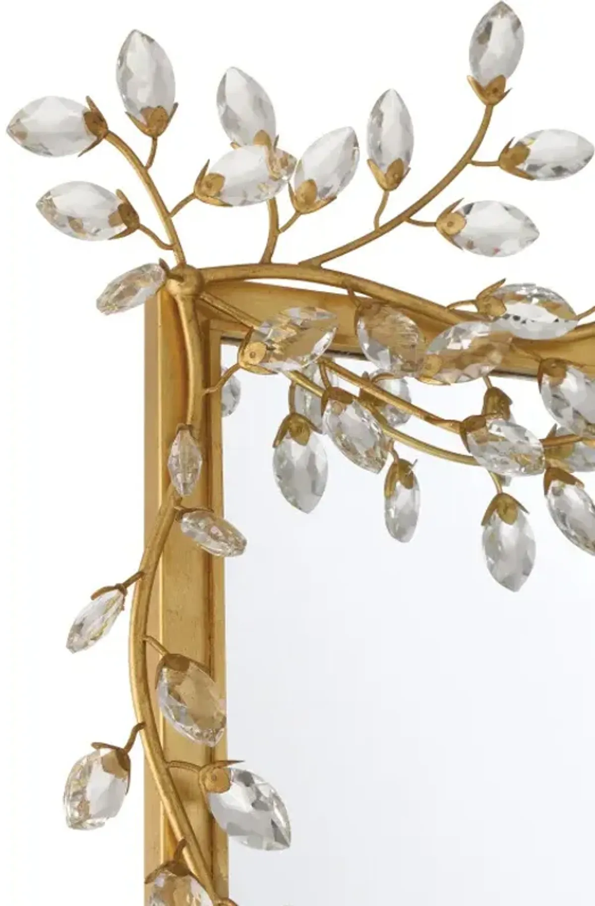 Forget Me Not Crystal Rectangular Wall Mirror