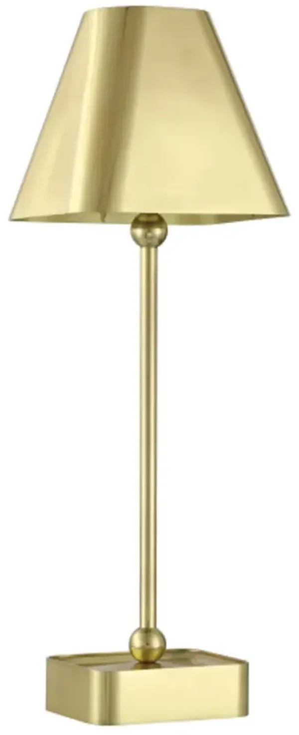 Gadabout Cordless Table Lamp - Currey & Company - Gold