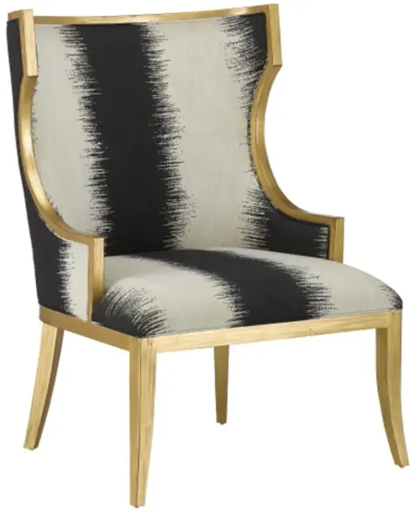 Garson Otunga Kona Armchair, Antique Gold/Black/White