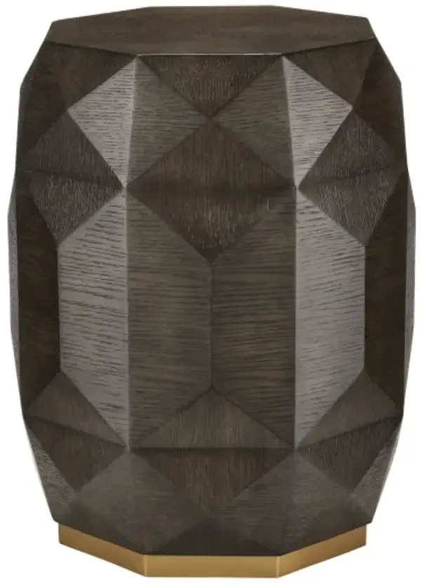 Kendall Oak Accent Table, Dove Gray