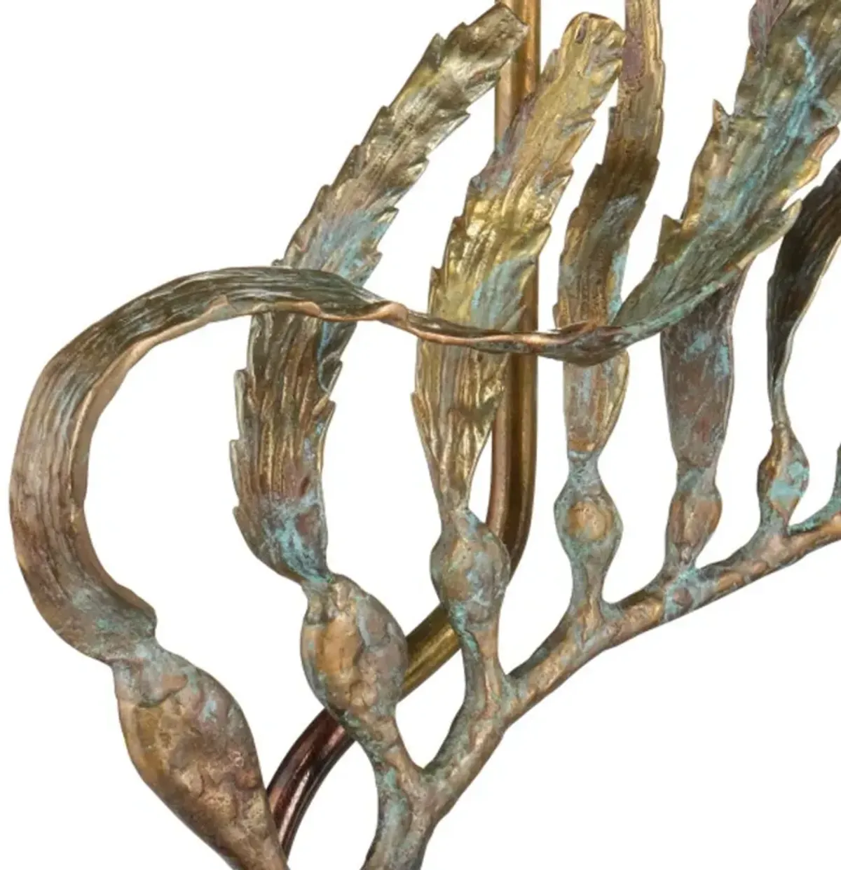 Latissima Brass Table Lamp - Verdigris/Black - Currey & Company