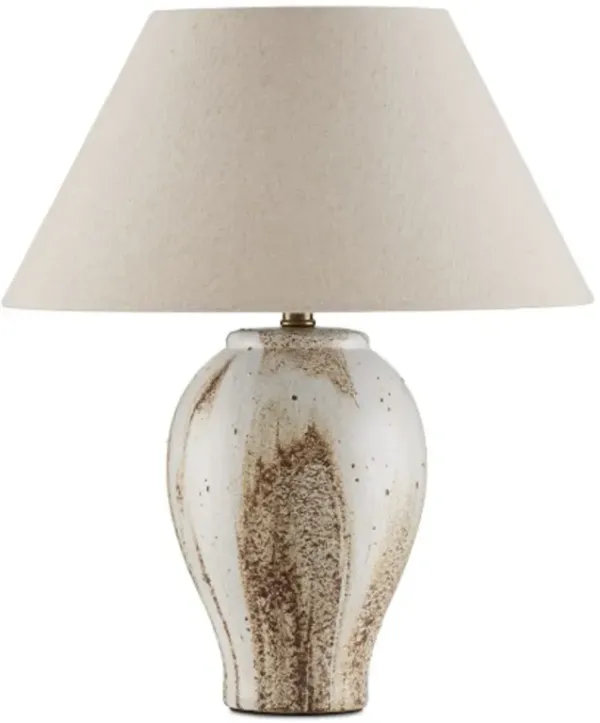 Latte Ceramic Table Lamp - Beige - Currey & Company