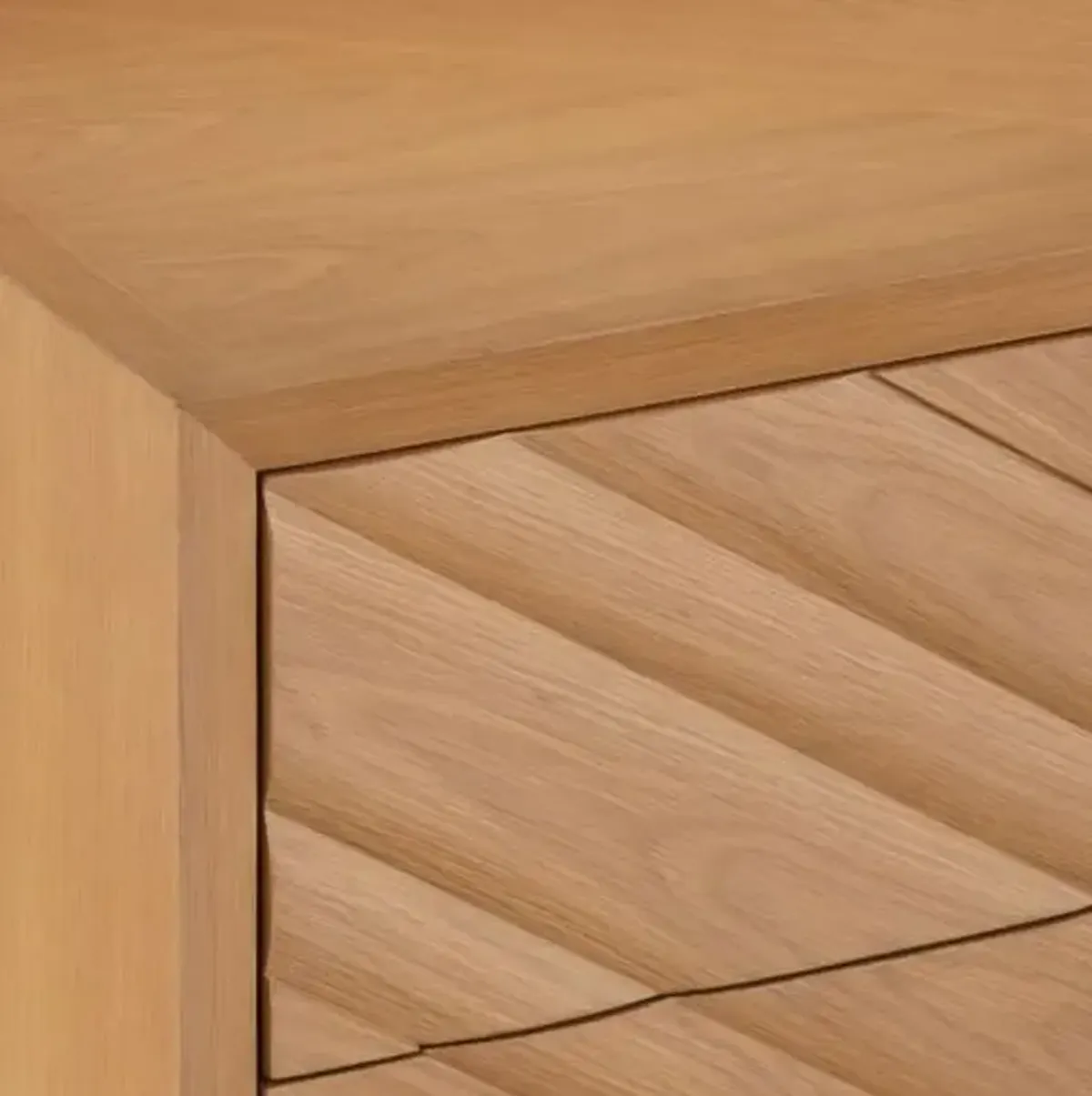 Margot 3-Drawer Oak Chest - Natural - Currey & Company - Brown