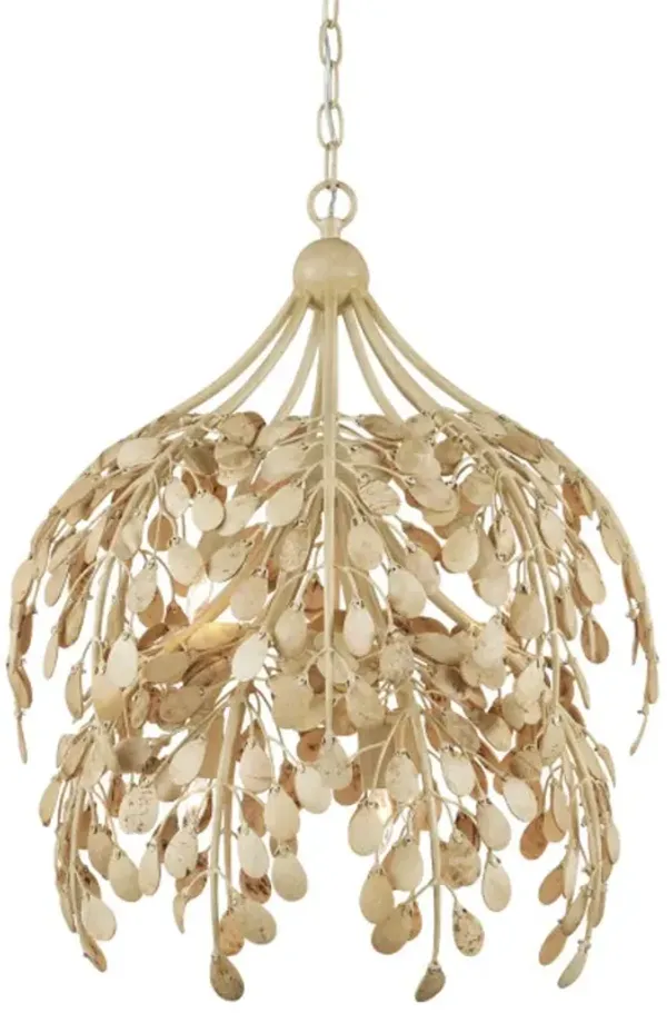 Maypan Coco Shell Pendant - Natural/Coco Cream - Currey & Company - Beige
