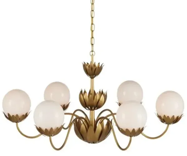 Mirasole Iron Chandelier - Gold - Currey & Company