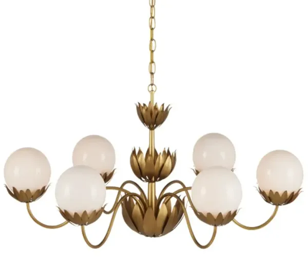 Mirasole Iron Chandelier - Gold - Currey & Company