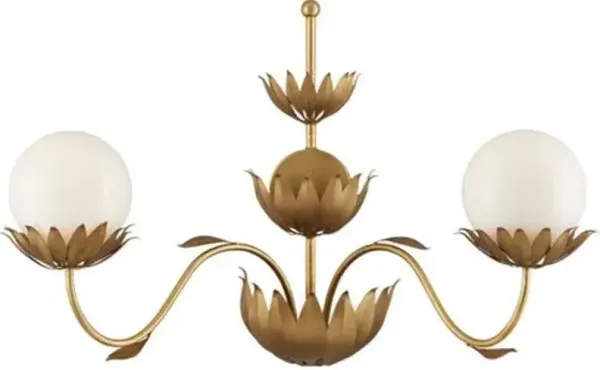 Mirasole Iron Wall Sconce - Gold - Currey & Company
