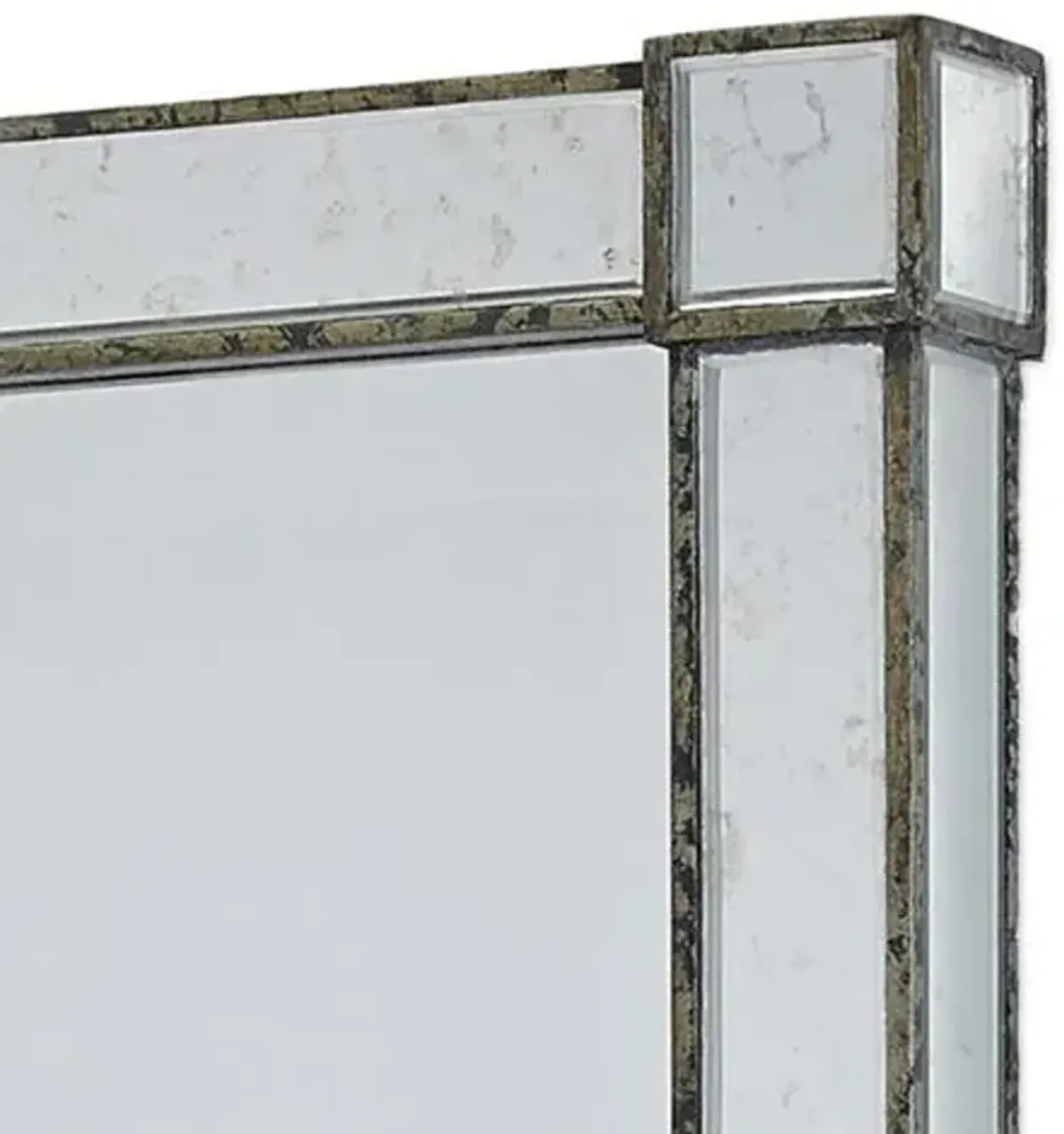Monarch Rectangular Wall Mirror - Silver - Currey & Company