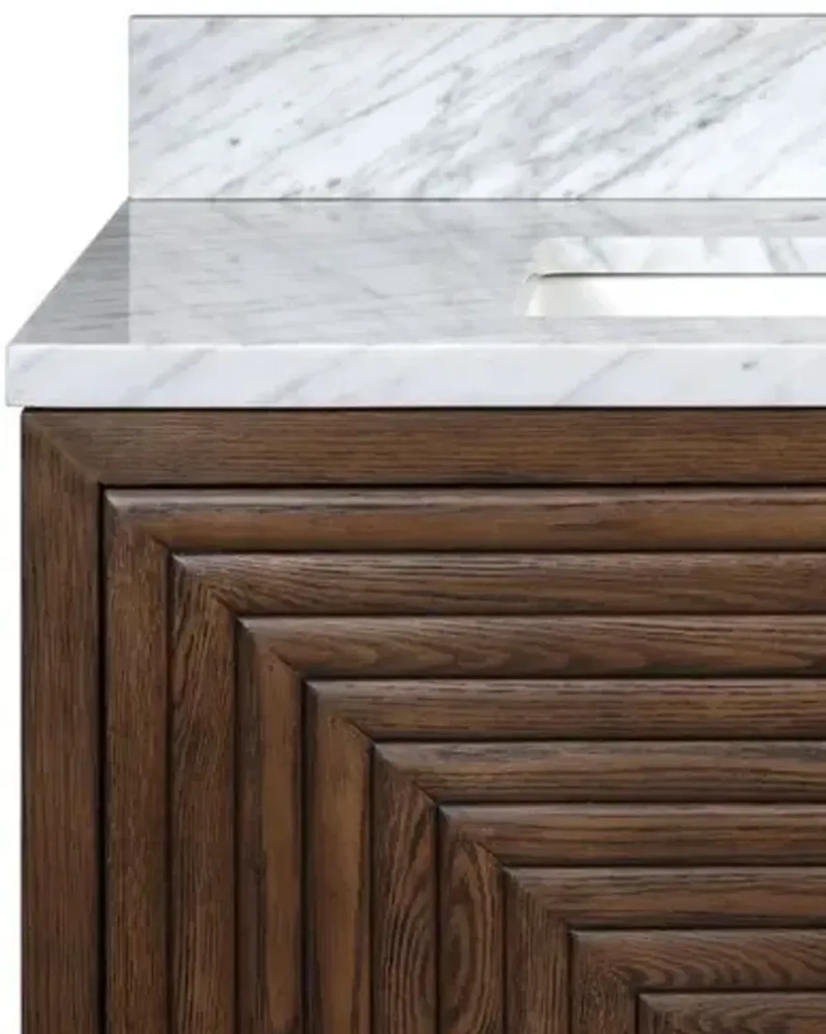Morombe 36" Marble Vanity with Rectangular Undermount Sink - Cocoa - Currey & Company - Brown