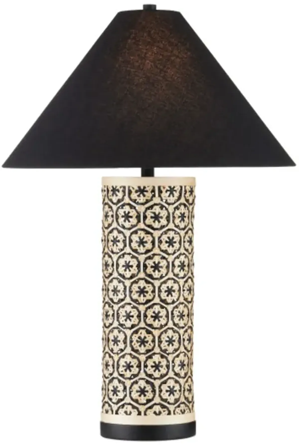 Nebulon Bamboo Table Lamp - Natural/Black - Currey & Company