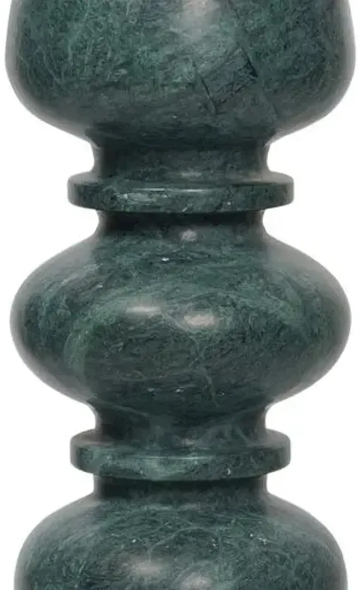 Nubia Marble Accent/Drink Table - Green - Currey & Company