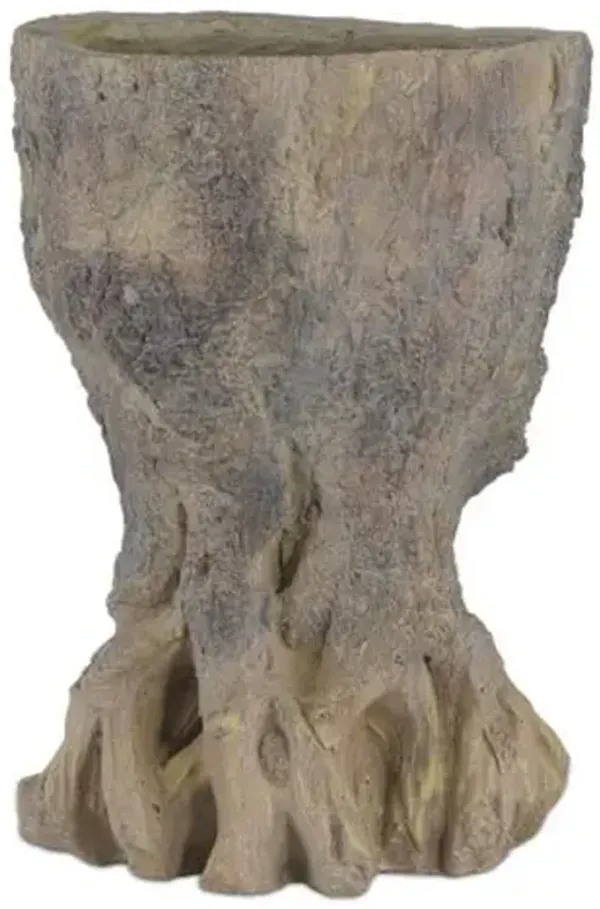 Old Growth Planter - Dark Brown - Currey & Company - Small