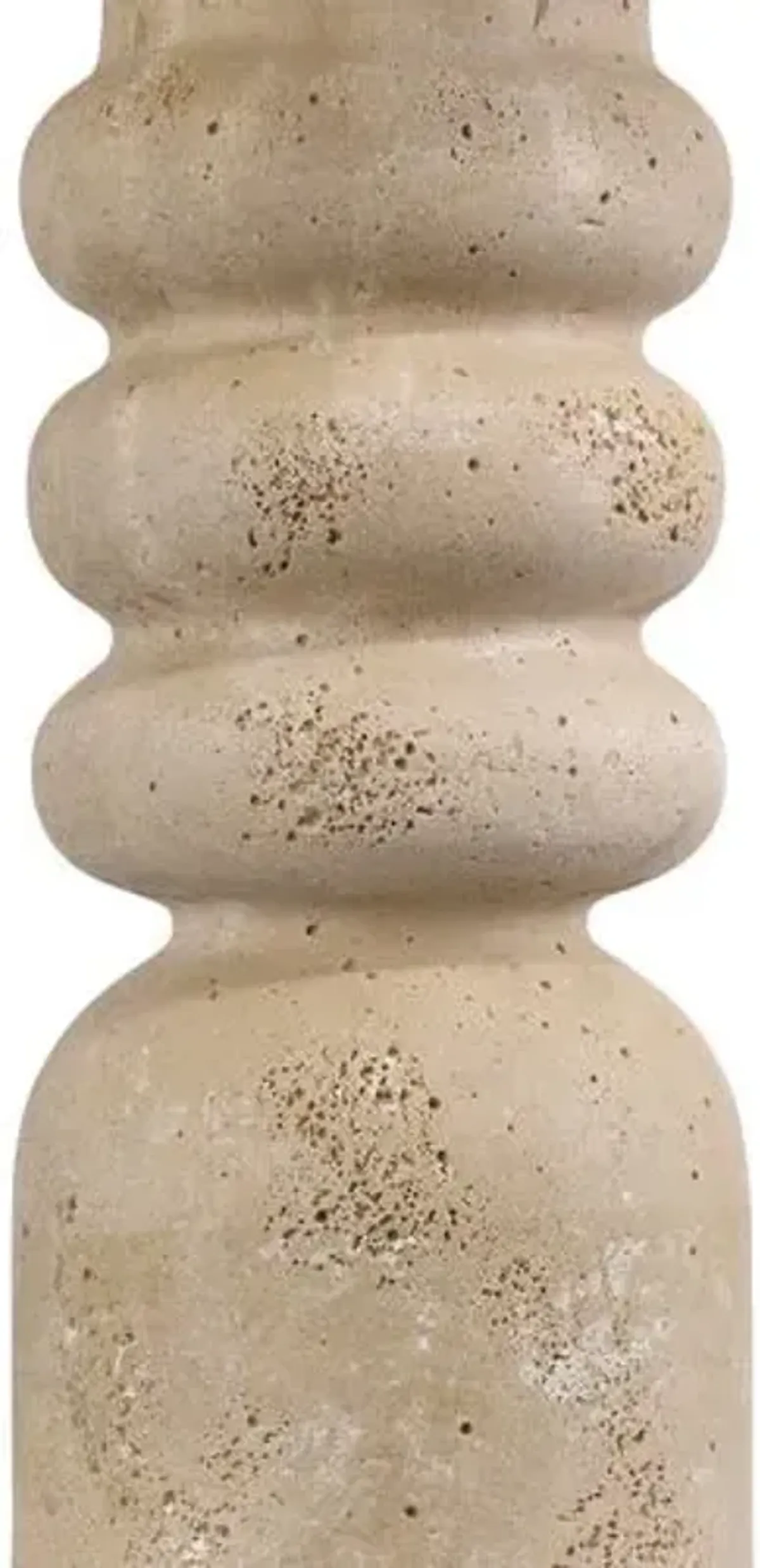 Rocco Accent Table - Beige - Currey & Company - 19.5Hx15.5Wx15.5D in