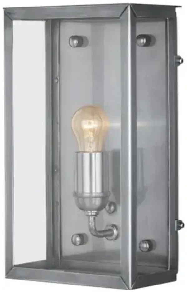 Royster Outdoor Wall Sconce - Currey & Company - Silver