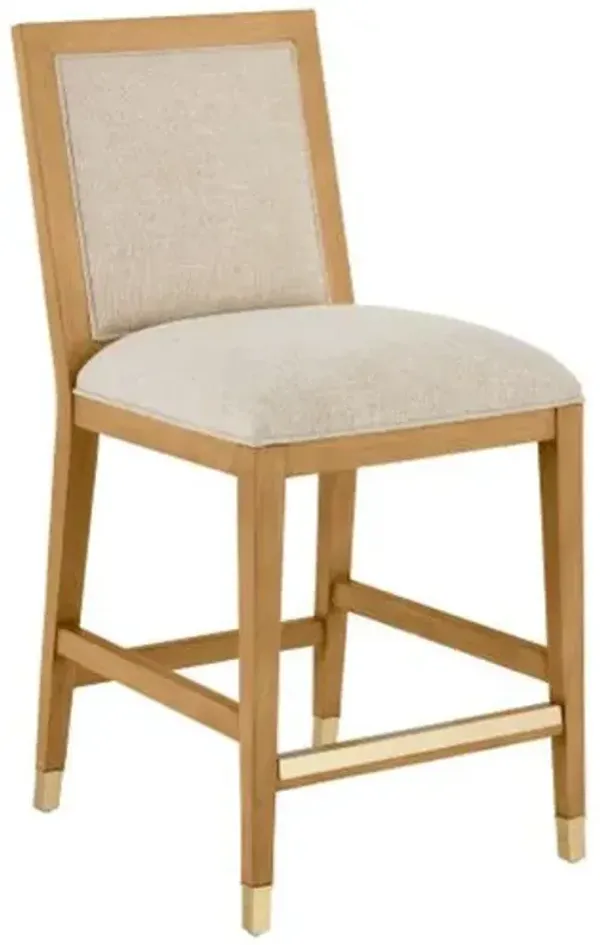 Santos Performance Fabric Rattan Counter Stool - Currey & Company - Handcrafted