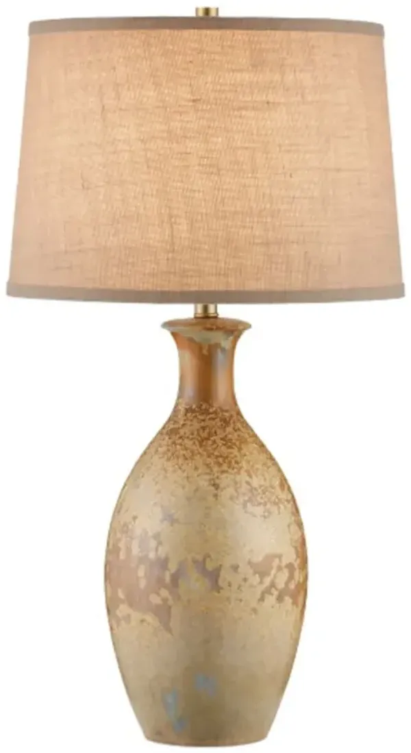 Stellata Ceramic Table Lamp - Ochre - Currey & Company - Ivory