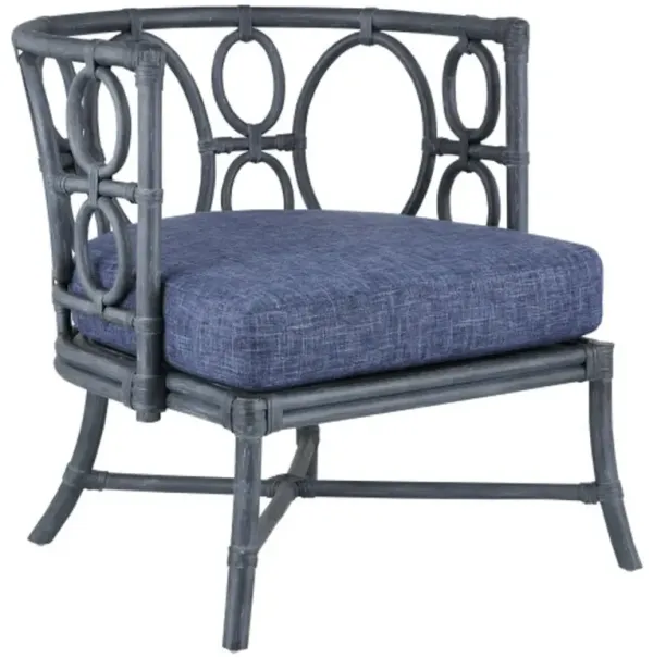 Tegal Upholstered Rattan Chair