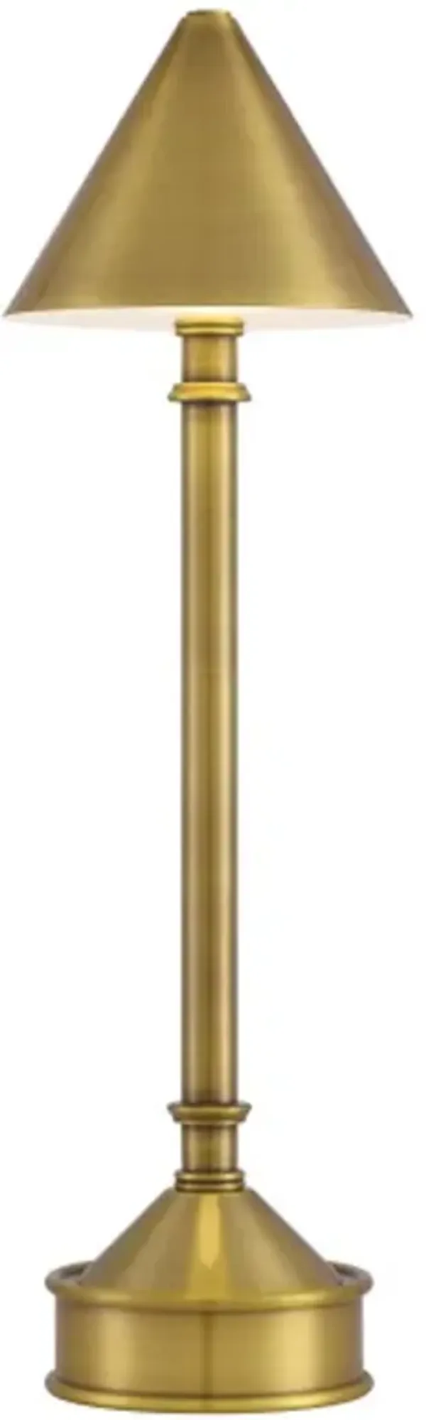 Traipse Cordless Table Lamp - Currey & Company - Gold