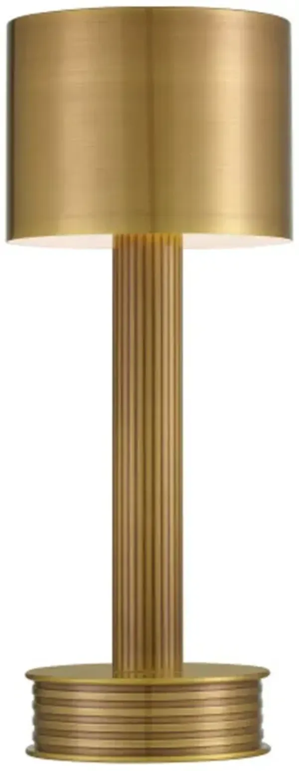 Traverse Cordless Table Lamp - Currey & Company - Gold
