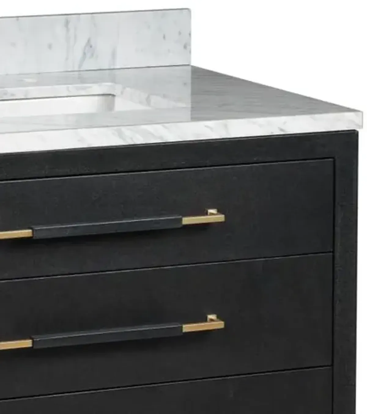 Verona 36" Vanity with Rectangular Undermount Sink - Black - Currey & Company