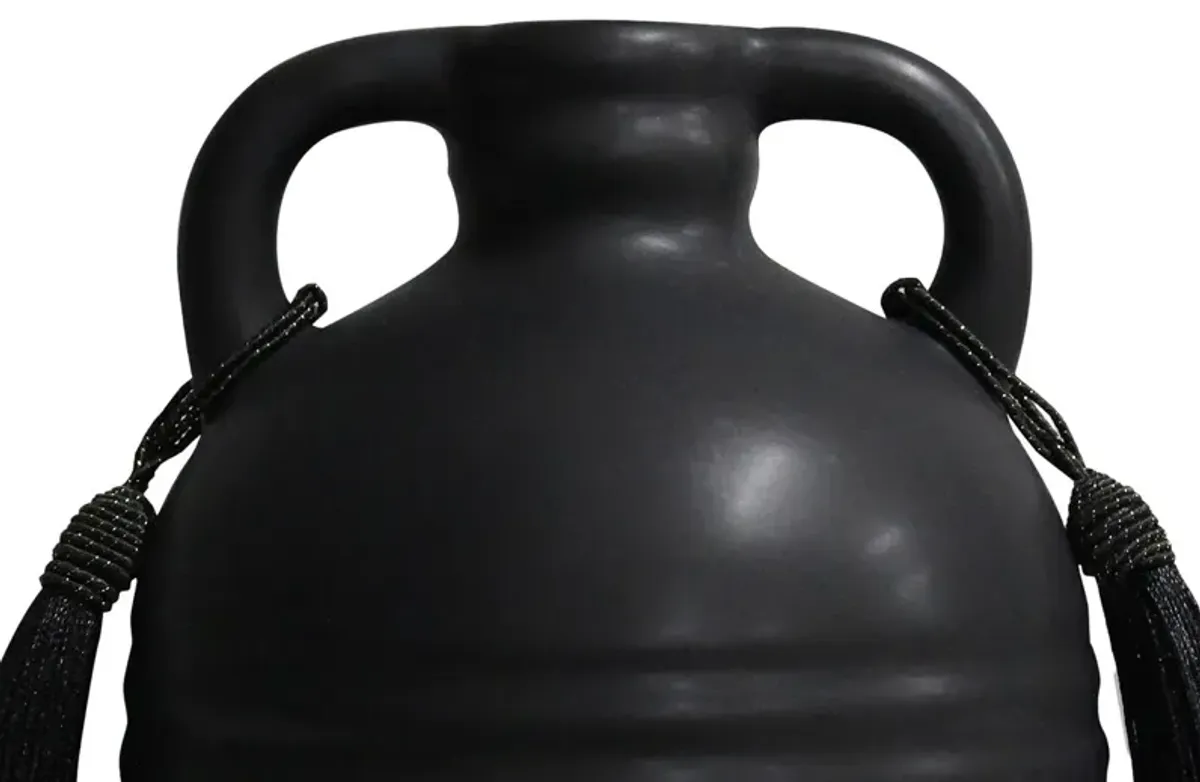 Ingrid Ceramic Vase with Tassels