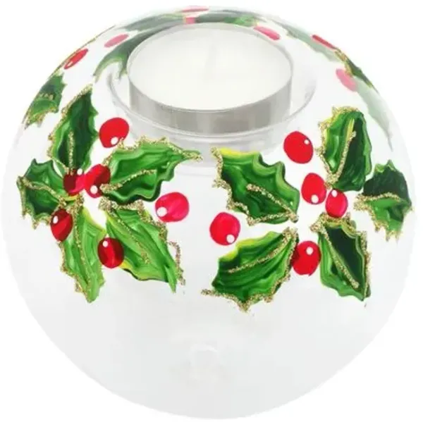 Illuminare Holly Votive - Green - VIETRI - Handcrafted