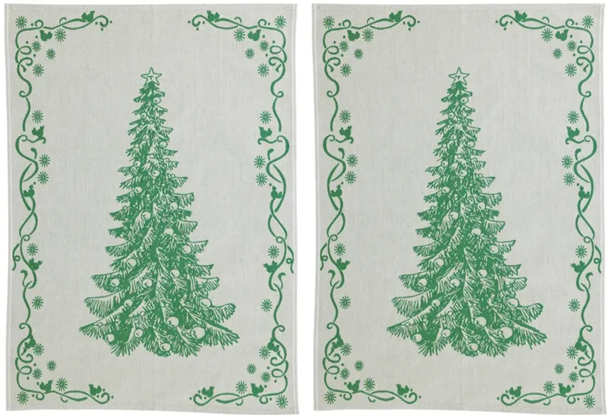 S/2 Strofinaccio Tree Dish Towels